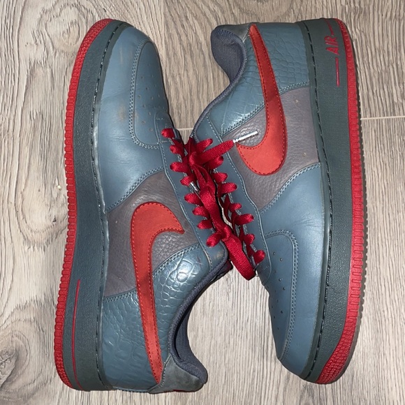 Air Force 1 Premium Flint Grey | Varsity Red | Flint Grey - Picture 1 of 7